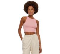 Urban Classics Top da Donna Cropped Rib Top a Costine da Donna, Taglio Corto, Slim Fit, Disponibile in Molte Varianti di Colore, Taglie XS-5XL, Rosa Limonata, XXXL