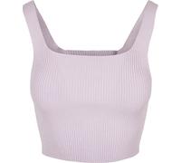 Urban Classics Top donna corto in maglia smanicato Viola 4XL