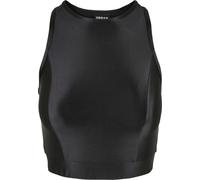 Urban Classics Top donna cropped lucido nero XS Nero