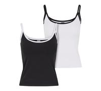 Urban Classics Top nero / bianco Donna - Abbigliamento - Taglie comode - Maglie e top - Top Urban Classics L