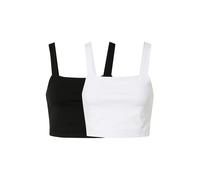 Urban Classics Cropped Sleeveless Top 2 Units Nero XS Donna