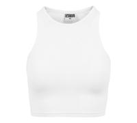 Urban Classics Cropped Rib Top, Bianco, S Donna