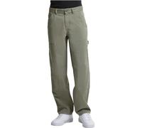 Urban Classics Twill Double Knee Trousers Donna Jeans Nero vestibilità Abbondante
