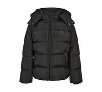 Urban Classics Uck1807-boys Hooded Puffer Jacket Giacca, Nero, 134 cm-140 cm Bambini e Ragazzi