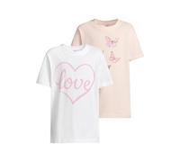 Urban Classics Uck7919a-t-shirt 2 Pack - Kurzarm - Love Heart & Flying Butterfly T-Shirt Bambine e Ragazze (Pacco da 1)