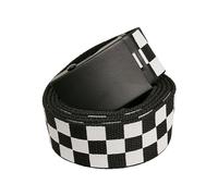 Urban Classics Tb3739-adjustable Checker Belt Cintura, Nero/Bianco, Taglia Unica Unisex-Adulto