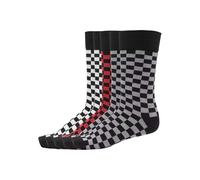 Urban Classics Calzini Check Socks 5-Pack Nero/Grigio/Bianco 35-38 Unisex-Adulto