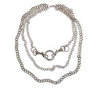 Urban Classics Unisex Carabiner Necklace silver, one size