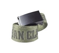 Urban Classics Tb2280-jaquard Logo Belt Cintura, Multicolore (Blk/Darkolive/Blk 01427), 120 cm Uomo
