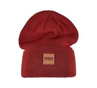 Urban Classics Unisex Synthetic Leatherpatch Long Beanie