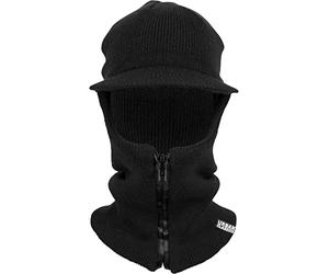 Urban Classics Unisex Zipped Balaclava Visor black, one size