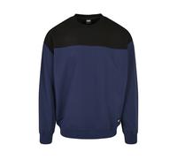Urban Classics Upper Block Crewneck Darkblue/black Taglia: S | Outlet | Uomo | Blu