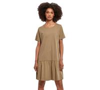 Urban Classics Ladies Valance Tee Dress, Vestito Donna, Verde (Khaki), XS