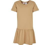 Urban Classics Vestito da Ragazza Valance Tee Dress, Beige Union, 110-116 cm Bambina