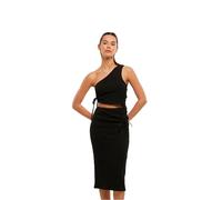 Urban Classics Abito da donna Abito da donna tagliato Jersey Abito TB7706 XL Nero
