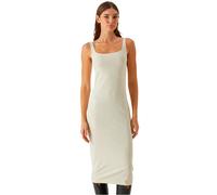 Urban Classics Abito da donna, lunghezza al ginocchio Donna Basic Long Cotton Jersey Dress TB7180 3XL Bianco