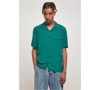 Urban Classics Viscosa Camp Shirt Camicia Casual Manica Corta Taschino Colletto