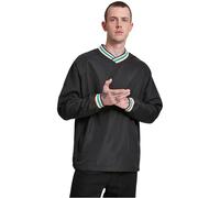 Urban Classics Warm Up Pull Over Felpa, Multicolore (Blk/Multicolor 00562), Medium Uomo