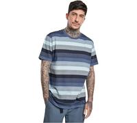 Urban Classics T-shirt Tinta in filo Sunrise Stripe Tee Vintageblue L Blu
