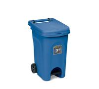 Urban eco system 60lt c/pedale blu capri Stefanplast