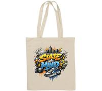 Urban elements rappresenta lo stato d'animo Borsa tote in cotone naturale Bianco