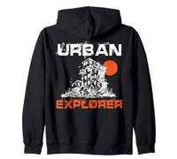 Urban Explorer Urbex Edifici abbandonati Industriale Felpa con Cappuccio