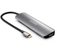 Urban Factory MHC45UF replicatore di porte e docking station per laptop Cablato USB 3.2 Gen 1 (3.1 Gen 1) Type-C Grigio