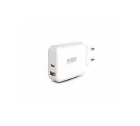 Urban Factory - Caricabatterie da parete, 12 W, USB, USB, USB, A, colore: Bianco