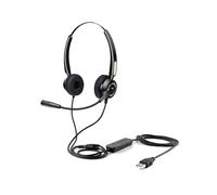 Urban Factory USB HEADSET WITH REMOTE CONTROL Auricolare Cablato A Padiglione USB tipo A Nero