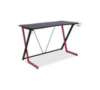 Scrivania da gioco ergonomica Urban Factory 120 x 60 cm - Finitura in fibra di carbonio - Supporto per cuffie e porta bicchieri - Nouvo