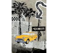 Urban Fragments: Lined 6×9 Hardcover Journal Featuring a Mixed Media Collage-Style Cover Design (120 Pages)