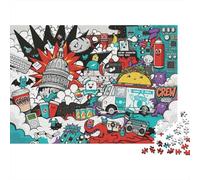 Urban Graffiti Puzzles 1000 Pezzi Materiale Riciclato Arte di Strada Adulto Jigsaws Developing Ragazzo & Ragazzaren‘s Intelligenza Parent boy & girl Game Activity 70x50cm/1000Ps