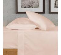 Urban Hut Set di lenzuola in cotone egiziano a 700 fili, 4 pezzi, morbide e lussuose, per letto matrimoniale, lenzuola da hotel in rasatello, con tasca profonda elasticizzata da 35,5 cm, colore: rosa