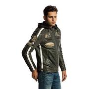 Urban Leather '58 GENTS' Giacca Moto Uomo in Pelle con Protezioni Per Schiena, Spalle e Gomiti Omologate CE | Breaker | M