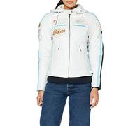 Urban Leather 58 LADIES | Giacca Moto Donna in Pelle con Protezioni Per Schiena, Spalle e Gomiti Omologate CE |Bianco| L