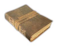 URBAN LEATHER Diario intimo vintage A5 in pelle per uomini e donne con pagine con bordi vecchi in carta - Taccuino in pelle - Blocco per schizzi - Regalo da viaggio - Pagine bianche non