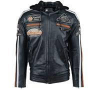Urban Leather UR-04 58 Giacca da Uomo, Nero, XL