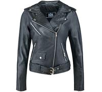 Urban Leather UR-131 Perfecto Biker Giacca da Donna, Nero, M