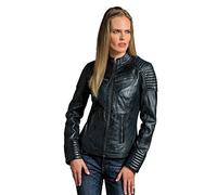 Urban Leather UR- 252 Angelina - Giacca da Motociclista, Blu, S
