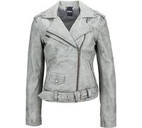 Urban Leather UR-280 Classico Perfecto Donna, Grigio Chiaro, Taglia 3XL