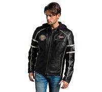 Urban Leather UR-307 Giacca Austin da Uomo, Nero, Taglia L