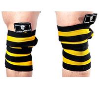 Urban Lifters Ginocchiere per il sollevamento pesi. Ginocchiere per carichi pesanti con lunghezza estesa di 200cm. Ginocchiere per Squat, Powerlifting, Bodybuilding. (powerlifting)