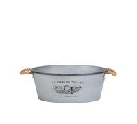 Urban Living Garden & Metal La fattoria del villaggio BASSINE DECORE con manico X2PCS
