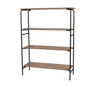 Urban living "MARCEL BIBLIOTECA A 4 LIVELLI CON STRUTTURA IN METALLO NERO 105X37XH140,5CM
