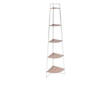 Urban Living SCAFFALE ANGOLARE LA CASA BLANCA 5 LIVELLI 36X36XH180CM
