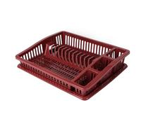 Urban Living Sonoma EGOUTTORIO DA Stoviglie con Vassoio Colore Rubino Wine 46X37XH9,5CM