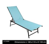 Urban Living SUNNYDAY Le CORFOU Blu Grigio 185X61X95CM