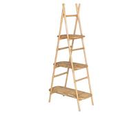 Urban Living SUNNYDAYS LE RATTIN - SCAFFALE PER PIANTE A PIRAMIDE ISA 3 LIVELLI 78X40XH163CM