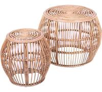 Urban Living Tavolo da Giardino, Vimini, Beige, Normal