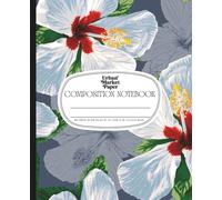 Urban Market Paper: Composition Notebook - Oahu Overcast: College Ruled | 200 Pages | 7.5 x 9.25 in | Tropical Floral Aesthetic Notebook for ... Writing or Everyday Use by Urban Market Paper